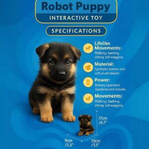 Interactive Robot Puppy Toy